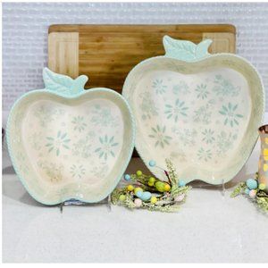 NIB set of 2 temp-tations Nostalgic Apple Baking Dishes